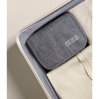 Sac de rangement de voyage suspendu pour articles de toilette, multi-compartiments, grande capacité, trousse de toilette portable avec fermeture éclair et crochet, logo personnalisé OEM