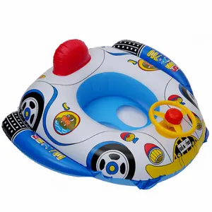 הגעה חדשה קיץ חיצוני מים צעצועי עם שמשיה רכב מתנפח צף שחייה טבעת תינוק לצוף סירה