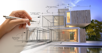 Service de conception 2D et 3D de villas modernes