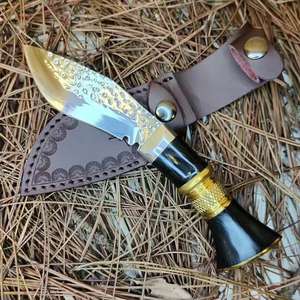 Cuchillos de Caza y Senderismo de Alta Calidad para Exteriores, Cuchillo de Hoja Fija Recta, Cuchillo Curvo Kukri con Mango de Madera - Product Image 5