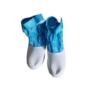 Chaussures antistatiques Zixi à tige haute en polyester rayé, chaussures pour salle blanche, chaussures de sécurité professionnelles, bottes hautes - Product Image 5