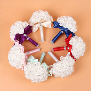 <span class=keywords><strong>Bouquet</strong></span> de Mariage: Roses en Cristal, <span class=keywords><strong>Bouquet</strong></span> de Demoiselle d'Honneur et de Mariée, <span class=keywords><strong>Fleurs</strong></span> Artificielles pour Cérémonie et Fête - Product Image 3