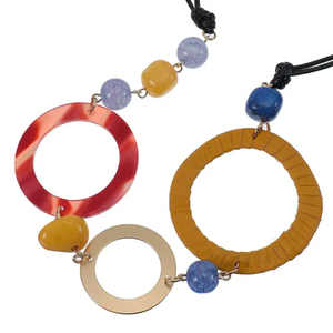 Collar con Colgante de Cuentas Magnéticas de Colores al por Mayor, Joyería Unisex de Moda, Regalo de Alta Calidad - Product Image 2