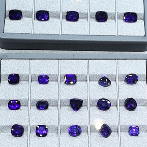 Pierre précieuse en rubis de laboratoire de haute qualité, couleur changeante, taille brillant rond 5*5, pour la bijouterie, vente en gros - Product Image 5