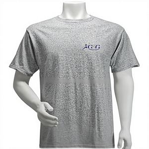 T-shirt pour homme 100% coton, col rond, design uni, respirant, manches courtes, service OEM disponible - Product Image 1