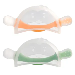 ES-Pro無毒BPAフリー食品グレード赤ちゃんアンチドロップウェアラブルおしゃぶり噛む歯が生えるおもちゃ赤ちゃん歯が生える看護-グローブ