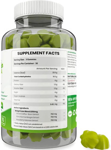 Kombinasi <span class=keywords><strong>Garcinia</strong></span> <span class=keywords><strong>Cambogia</strong></span> Pembakar Lemak & Permen Kunyah Cuka Apel ACV untuk Kecantikan Dewasa-Vegan & Alami - Product Image 2