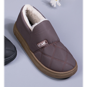 Vente en gros <span class=keywords><strong>de</strong></span> pantoufles en coton <span class=keywords><strong>de</strong></span> haute qualité pour hommes, chaussures <span class=keywords><strong>de</strong></span> marche d'extérieur décontractées et antidérapantes pour papa ou vieil homme - Product Image 4