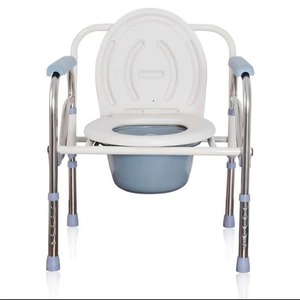 Silla <span class=keywords><strong>de</strong></span> Inodoro Médica Portátil, Plegable, <span class=keywords><strong>de</strong></span> Altura Ajustable, Ligera, <span class=keywords><strong>de</strong></span> Acero, Fácil <span class=keywords><strong>de</strong></span> Limpiar, para Hospital - Product Image 2