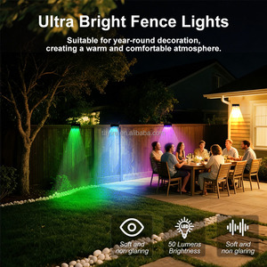 Lámpara Solar de Pared LED Tayire en Stock EU, Impermeable para Exterior, Cuadrada, Luminosa, RGBYW, Luz Colorida para Terraza, Jardín, Valla y Muro Exterior - Product Image 5