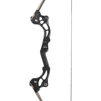 Ensemble d'arc recurve F163 Tomahawk 30-55LBS 64" avec branches en bambou et fibre de verre, convertible en arc à poulies pour la chasse et le tir sur cible