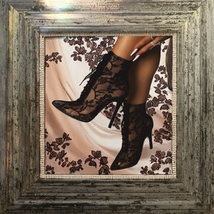 Women's High Heel <b>Bridal</b> Wedding Outdoor Lace-Up Sandals Thermal Breathable Light Weight Rubber Outsole & Insole PU Lining - Product Image 3