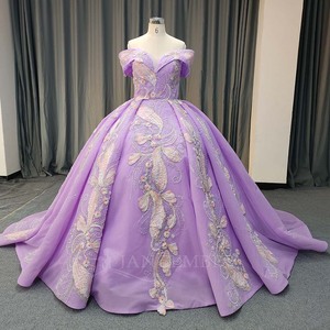 Vestido de Quinceañera Romántico Morado Lsany225, Elegante Vestido de Princesa con Apliques para Bailes de Ensueño Jancember - Product Image 2
