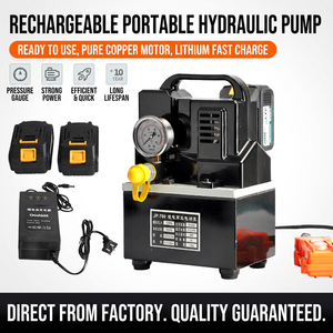 Hydraulic Electric <b>Pump</b> Mini Portable <b>Battery</b> Powered High Pressure Oil <b>Pump</b> Station With Lithium <b>Battery</b> - Product Image 5