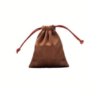 Pochette de rangement en velours avec logo personnalisé, sac à cordon en daim, sacs anti-poussière de luxe, sacs organisateurs pour chaussures, sacs à main, bijoux, robes - Product Image 3