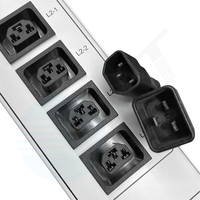 PDU ordinaire 80A 12 voies C39 C19 prises de courant PDU de base Unité de distribution d'alimentation avec disjoncteur d'air 20a