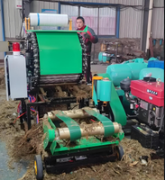 Presse à ensilage diesel, équipement de pressage de fourrage pour les exploitations d'élevage