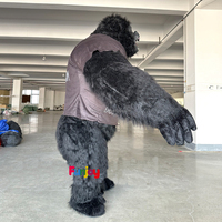 Costume de jeu de rôle de mascotte de gorille King Kong gonflable de 2.6M Costume de poupée de dessin animé de publicité de fête d'ours polaire