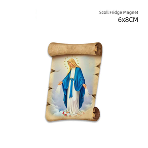 Vente en gros de décoration d'intérieur bon marché Scoll Aimant de réfrigérateur en céramique Impression personnalisée Autocollants de carreaux de sublimation souvenir avec magnétique doux - Product Image 6