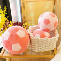 Jouets en peluche de football personnalisés en gros, décoration moelleuse, cadeaux, oreillers, jouets d'anniversaire, jouets en peluche de football de simulation