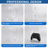 Support acrylique Transparent pour Joystick X box Switch PS3 PS4 PS5 contrôleur de jeu support d'affichage Joypad Base