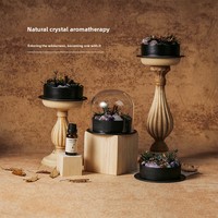 Diffuseur d'huiles essentielles sans flamme en pierre, pour intérieur, longue durée (120 jours), décoration haut de gamme pour la maison, parfum d'ambiance, anniversaire