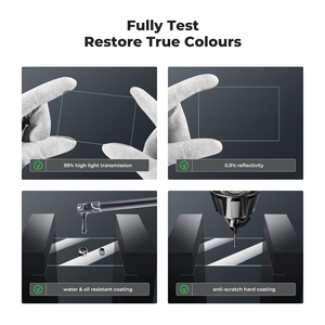 K&F Concept Film de protection en verre trempé pour écran d'appareil <span class=keywords><strong>photo</strong></span> Sony, ensemble de sept pièces, étanche, anti-rayures, avec niveau de niveau de charnière - Product Image 2