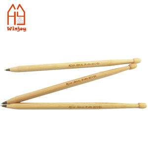 Bolígrafo De Madera promocional personalizado, bolígrafo con forma de baqueta con impresión de logotipo personalizado, tinta negra o azul. - Product Image 4