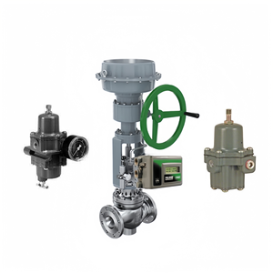 Válvula de Control Electro-neumática Linuo China de Sellado Suave/Duro con Volante y Regulador de Presión, Rango de Calibre DN40 a DN600 - Product Image 1