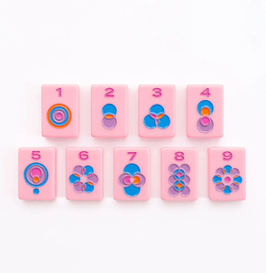 Livraison rapide, tuiles de mahjong américaines, motif gravé au laser, ensemble de mahjong en acrylique américain - Product Image 2
