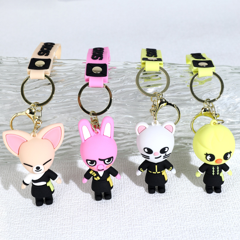 In Stock Skzoo Stray Kids Keychain - Cute 3D PVC Pendant