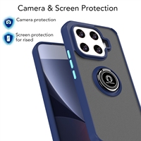 Étui antichoc avec anneau de support pour Xiaomi 17T Pro, support magnétique pour voiture, béquille, coque de protection pour téléphone