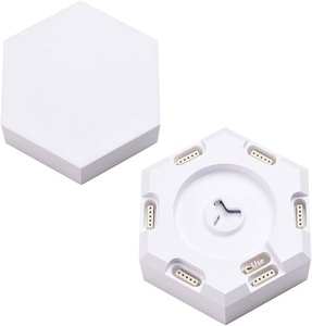 Slimme <span class=keywords><strong>LED</strong></span>-lichtpanelen Hexagon Smarter uitbreidingsset 16 miljoen kleuren veranderende moderne decoratie voor de gamekamer Touch APP-bedieningslamp - Product Image 6
