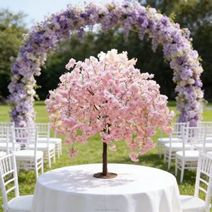 Arbres artificiels pour décoration extérieure et intérieure, feuilles et écorce hautement réalistes, cerisier artificiel en fibre de verre, modèle global - Product Image 3