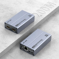 Extenseur HDMI Plug and Play 200m sur Cat6 avec sortie en boucle locale et IR pour configurations Point à Point et Point à Multipoint