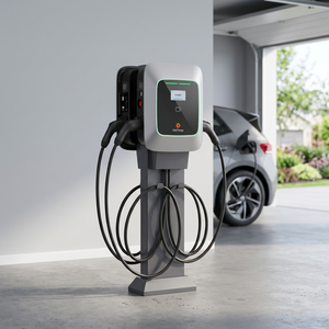 Chargeur AC intelligent pour véhicule électrique OCPP 16J Starcharge Saturn 44kW avec double sortie 22kW, IP55, IK10, certifié MID, pour station de recharge au lieu de travail - Product Image 3