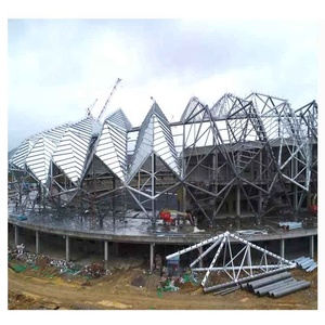 Espacio de acero ligero marco de <span class=keywords><strong>barcelona</strong></span> estadio cerchas diseño de estructura de techo fútbol edificio del estadio - Product Image 4