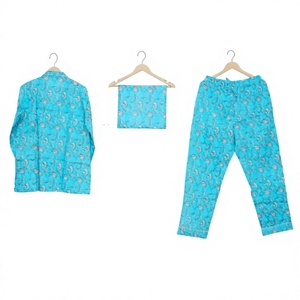 Conjunto de Ropa de Dormir para Mujer, Nuevo Diseño, 100% Algodón Puro, Ropa de Dormir Suave, Conjuntos de Pijamas Largos, Proveedores de Fábrica, Ropa de Dormir Femenina - Product Image 1