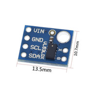 Module de capteur de distance laser VL53L0X Time-of-Flight (ToF) 940nm GY-VL53L0X V1/V2, module de mesure de distance laser I2C IIC GY-530 5V