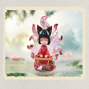 Zorro de nueve colas Sabiduría antigua Serie inmortal Juguete coleccionable Artista Diseños únicos Criaturas míticas Elegancia atemporal - Product Image 6