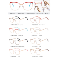 MS 82051 Gafas con montura de metal para mujer Nuevo diseño Colección de moda Gafas ópticas con bloqueo de luz azul