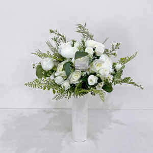 Venta Directa de Fábrica GNW, Ramos de <span class=keywords><strong>Flores</strong></span> Artificiales de Seda, Bouquet de Boda con Tacto Real, Flor para Decoración Nupcial - Product Image 2