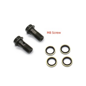 Accessoires moto : Kit d'espacement de support de tuyau d'huile pour couvercle latéral universel de refroidisseur d'huile, avec vis M10 M12 pour modification - Product Image 5