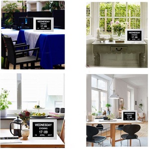 Tự động mờ điều khiển âm thanh 24 giờ thời gian & ánh sáng ban ngày tiết kiệm đồng hồ báo thức với ngày sự kiện nhắc nhở Nhà thiết lập khung đồng hồ kỹ thuật số - Product Image 6