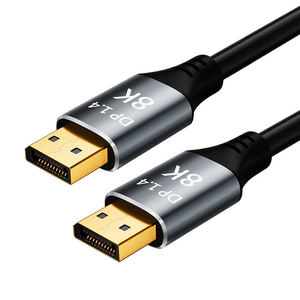 Nuevo <span class=keywords><strong>Cable</strong></span> <span class=keywords><strong>DisplayPort</strong></span> 1.4 Premium de Nailon Trenzado, 8K60Hz 4K 240Hz HDR de Alta Velocidad 32.4Gbps con Chapado en Oro para TV y Monitor - Product Image 1