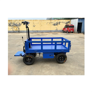 Wholesale Battery Powered <b>Platform</b> Cart Full Electric Truck Carry Cargo Transport <b>Platform</b> Carts - Product Image 1