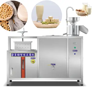 सबसे ज्यादा बिकने वाला स्वचालित सेमी टोफू बनाने की मशीन/रंगीन वाणिज्यिक सोया दूध टोफू बनाने की मशीन