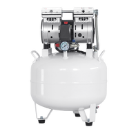 Compresseur d'air portable silencieux sans huile pour clinique dentaire, équipement professionnel, capacité 32L
