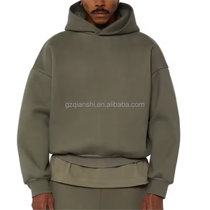 Fabricants de sweats à capuche zippés en molleton vierge personnalisés de haute qualité, 100 % coton, unisexe, 500 g/m², coupe ample et épaisse - Product Image 3