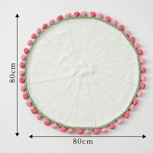 Kit de Manta de Lana Tejida a Mano para DIY, Manta de Ganchillo con Lirios del Valle y Rosas, Transformable en Ramo, Regalo para el Día de la Madre - Product Image 2
